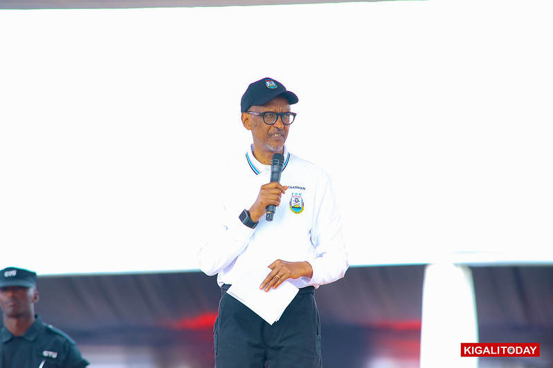 Perezida Kagame ubwo yiyamamarizaga mu Karere ka Musanze