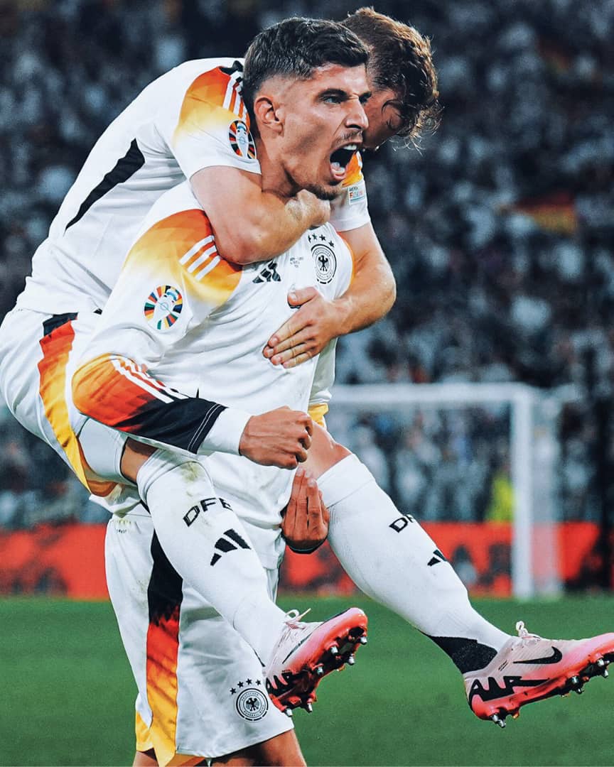 Kai Havertz wagize umwaka mwiza muri Arsenal, yabikomereje mu gikombe cy'u Burayi atsinda igitego agatanga n'umupira wavuyemo igitego