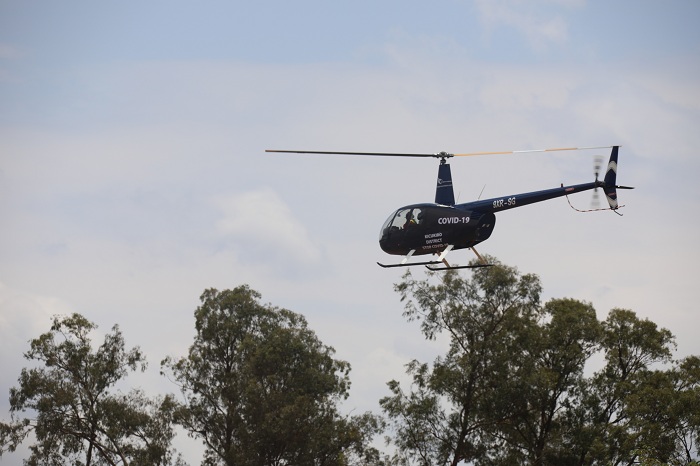 Indege ya Kajugujugu ni yo yifashishijwe mu gutanga ubutumwa bwo kurwanya Covid-19