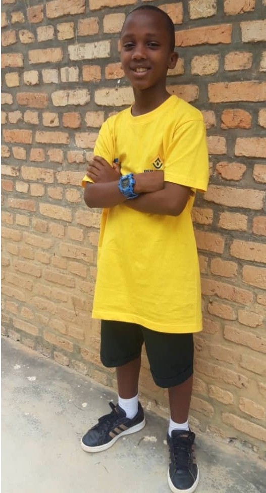 Ganza Kenny, umwe mu bahungu bitabiriye icyo gikorwa