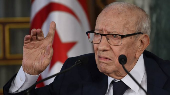 Mohamed Beji Caid Essebsi yayoboraga Tunisia kuva mu Kuboza 2014