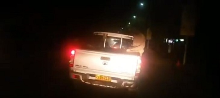 Iyi modoka ni yo yari irimo umuntu bivugwa ko yagendaga ahohoterwa n