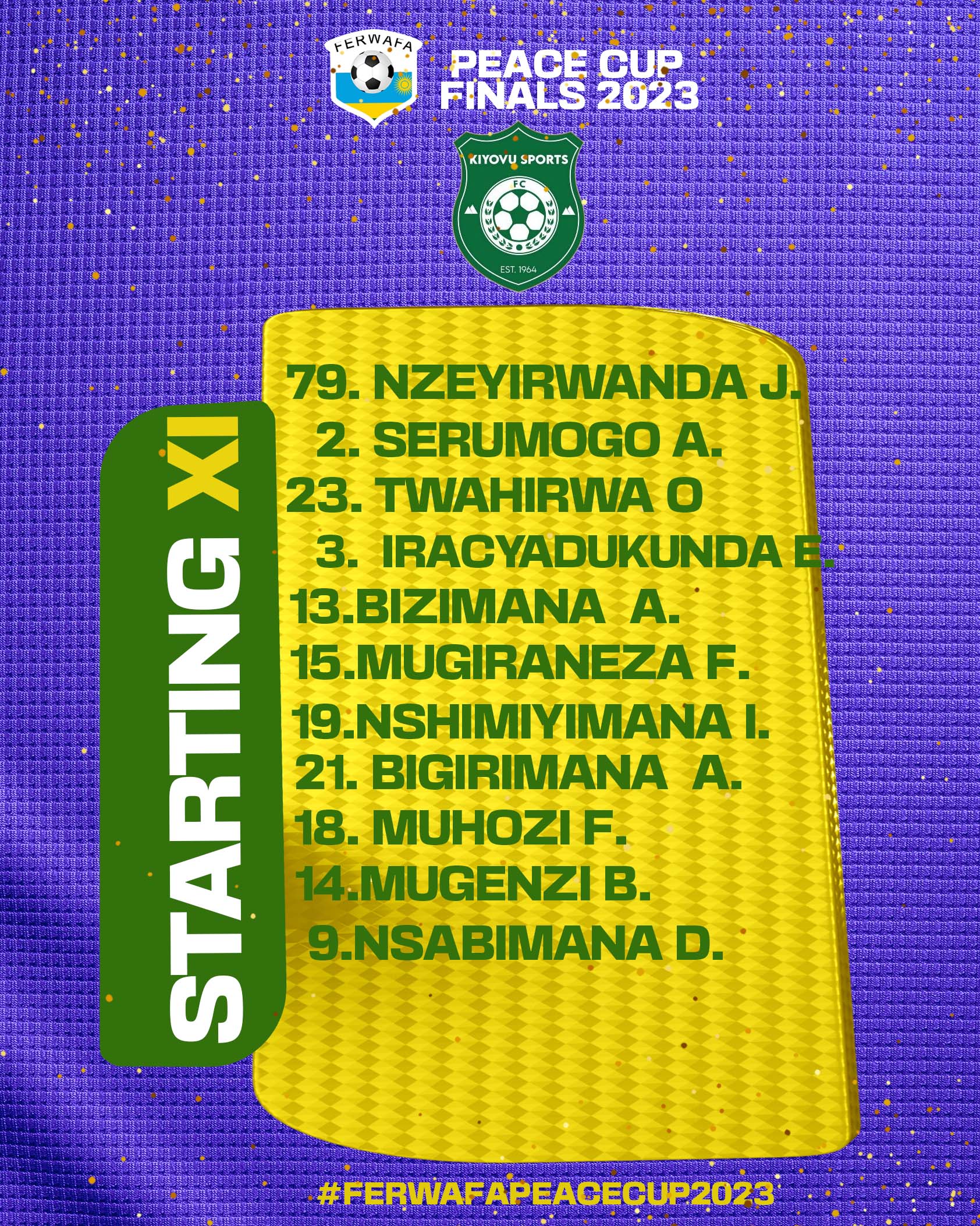 Abakinnyi 11 ba Kiyovu babanje mu kibuga