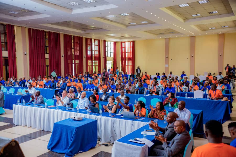 Abahagarariye abandi baturutse hirya no hino mu Gihugu bahuriye muri Kongere Isanzwe ya gatatu yabereye i Kigali