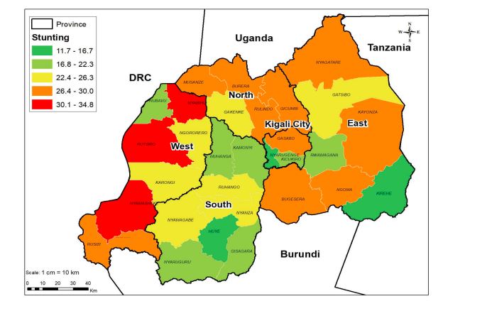 Uko igwingira ryari rihagaze mu turere mu 2023