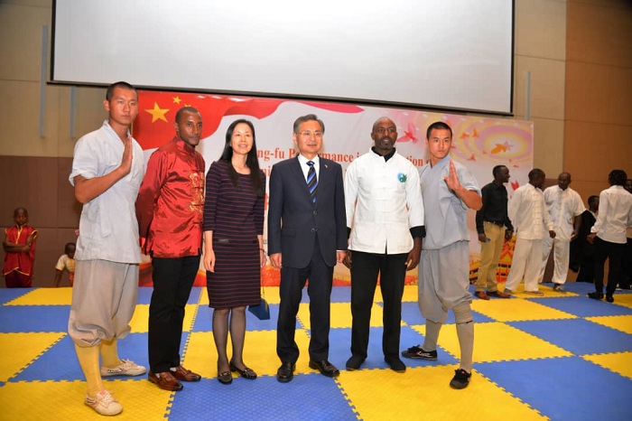 Ibirori byo kwizihiza isabukuru y'imyaka 70 ishize hashinzwe Repubulika ya Rubanda y'Abashinwa byateguwe na Ambasade y'u Bushinwa ku bufatanye n'urugaga rw'abakina Kung-fu mu Rwanda