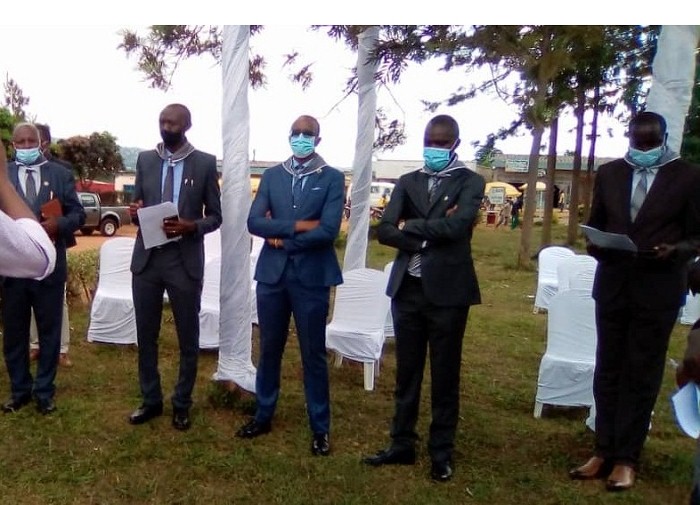 Abayobozi batandukanye bitabiriye icyo gikorwa