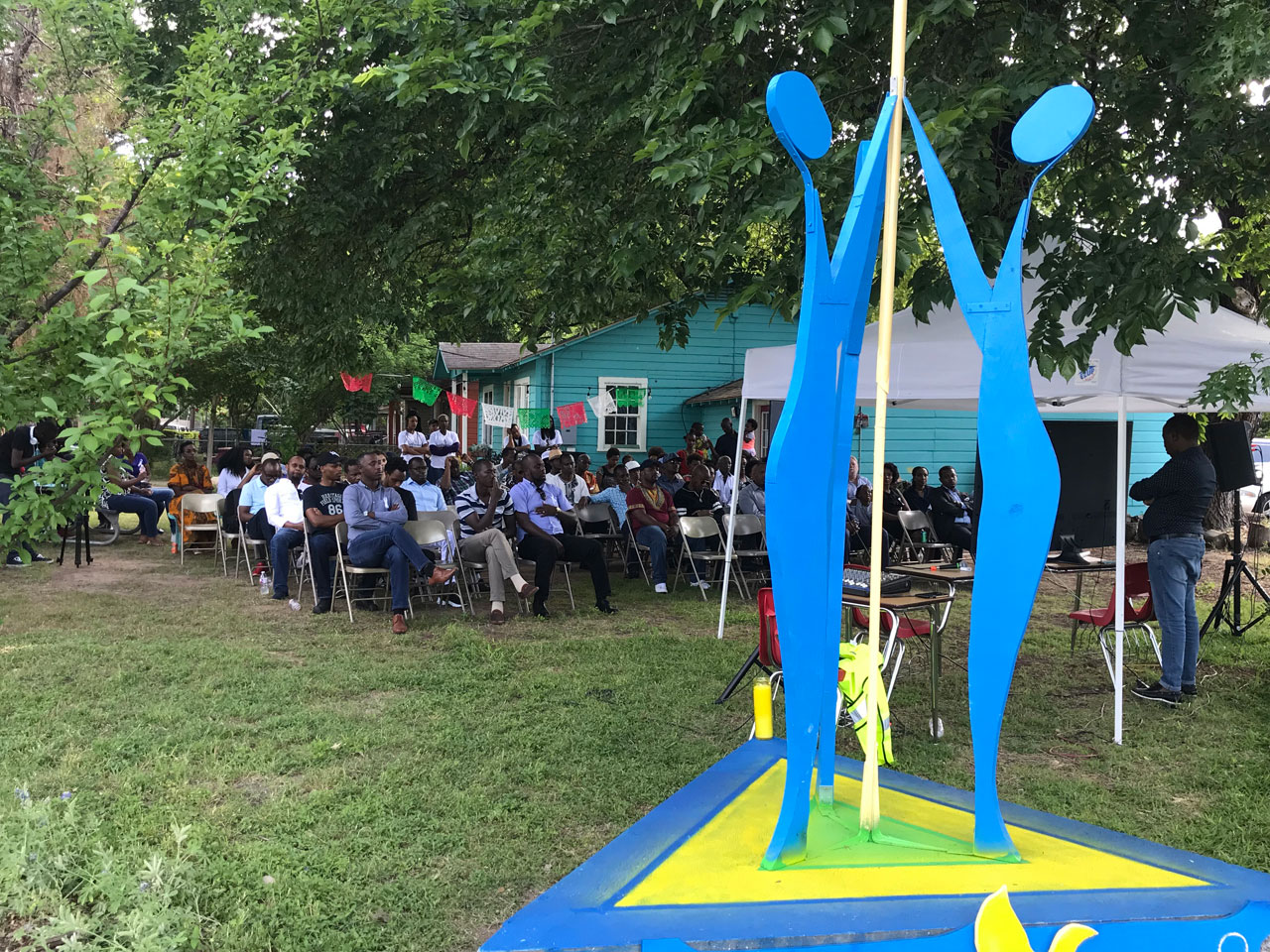 Uyu muhango wabereye ku Rwibutso rwa Jenoside rukumbi rwubatse muri USA