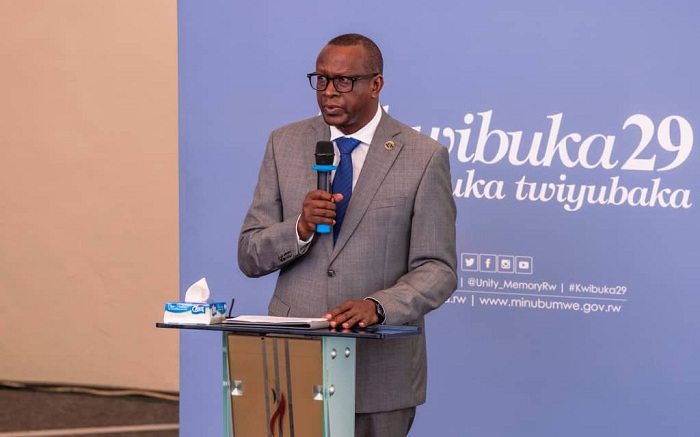 Minisitiri w'Ubumwe bw'Abanyarwanda n'Inshingano Mboneragihugu, Dr Jean Damascène Bizimana