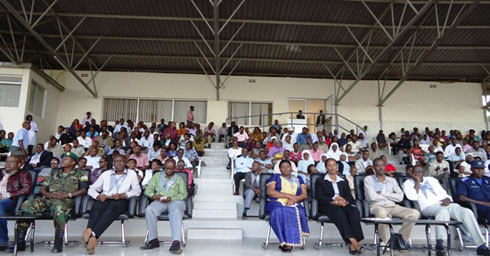 Bamwe mu bayobozi bitabiriye kwibuka ku nshuro ya 19 mu karere ka Nyarugenge.