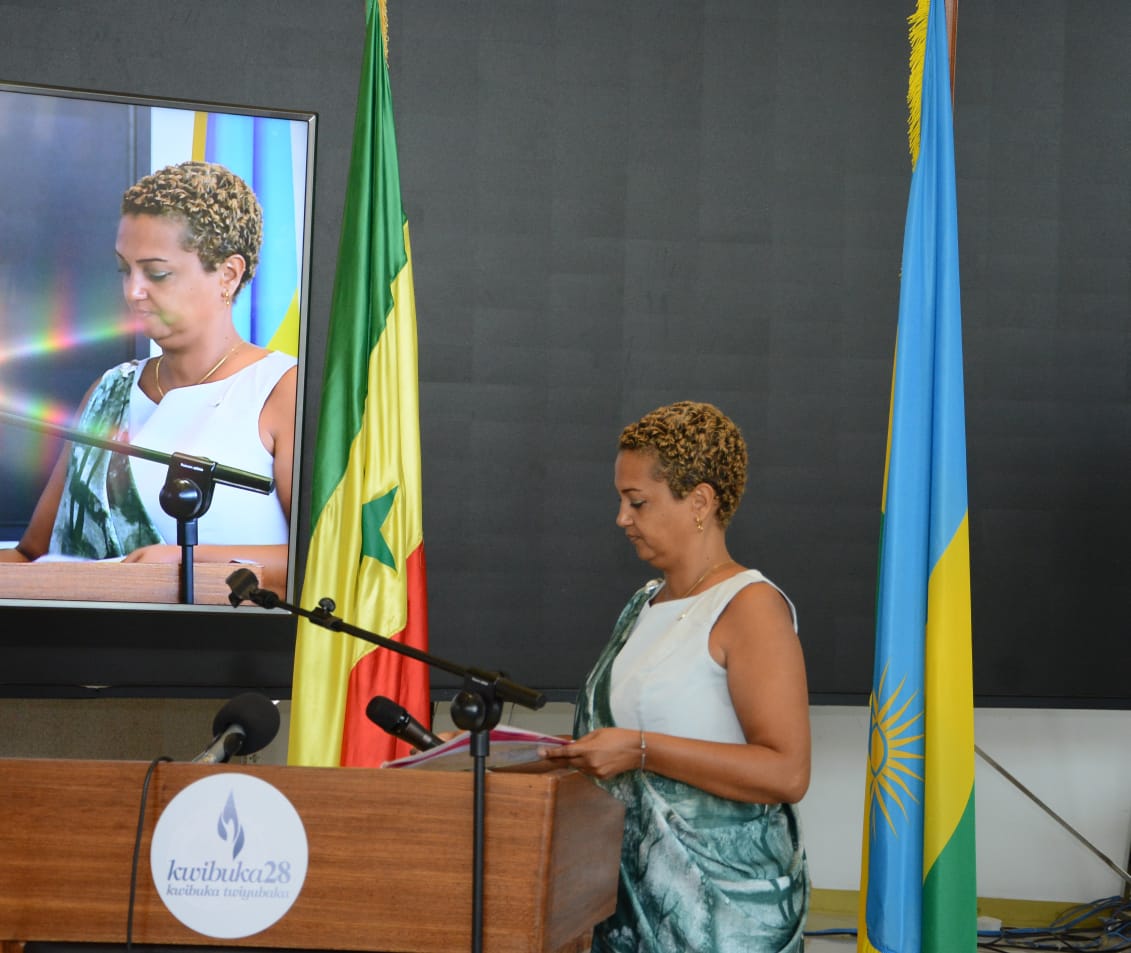 Madame Solange Zuba BURABYO wari umusangiza w'amagambo (MC)