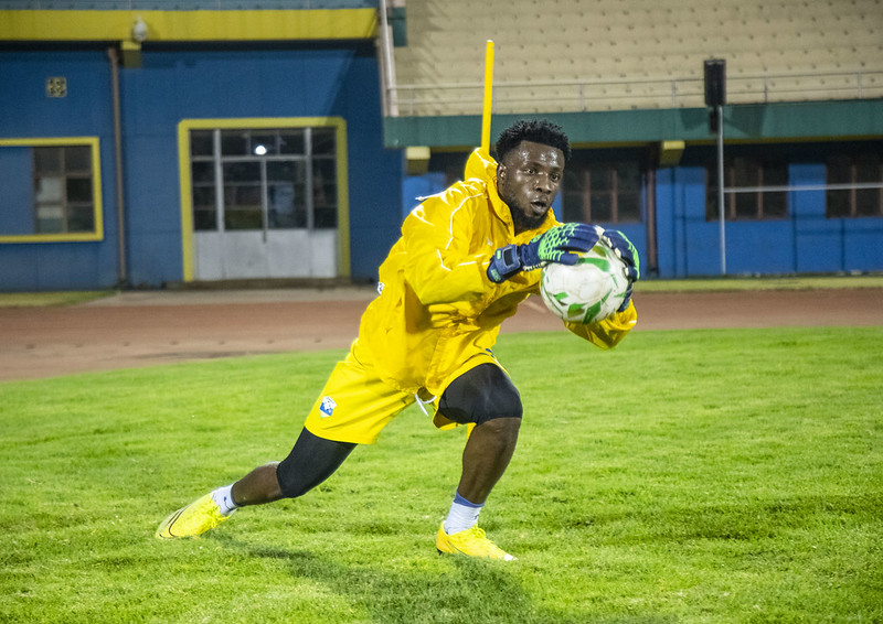 Umunyezamu Kwizera Olivier mu myitozo y