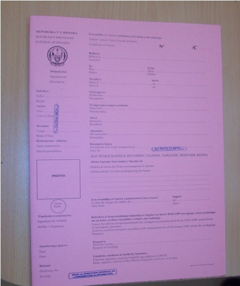 Laissez-passer yari iriho mbere y'uko haza inshya