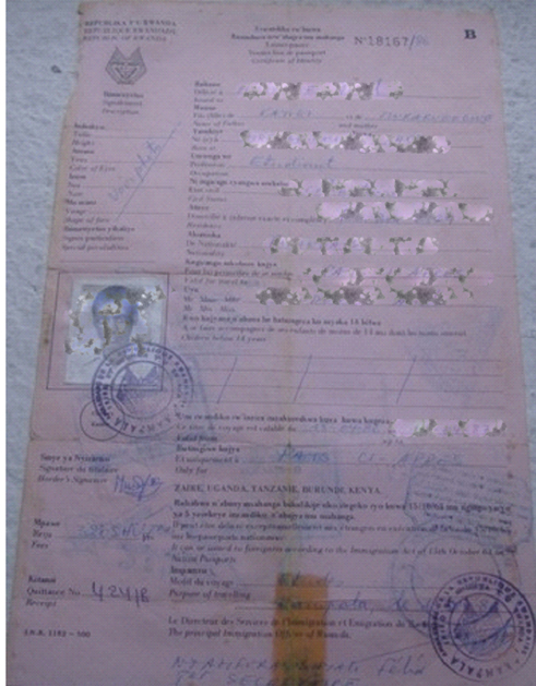 Laissez-passer ya mbere yatanzwe mu 1963