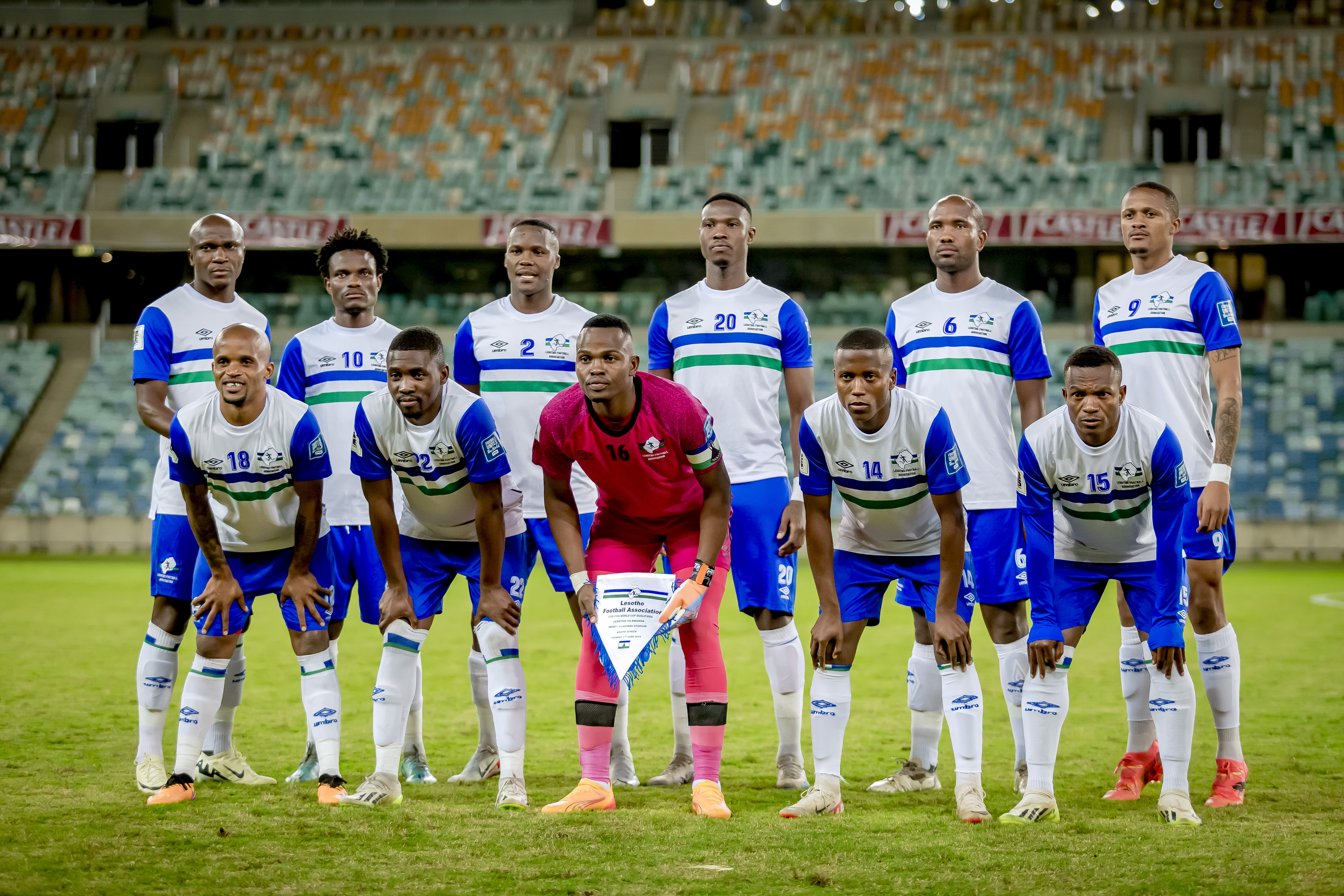 Abakinnyi 11 Lesotho yabanje mu kibuga