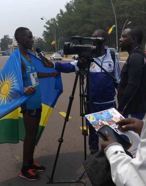Magare aganira n'itangazamakuru nyuma yo gutsinda Semi -Marathion de Brazzaville 2018
