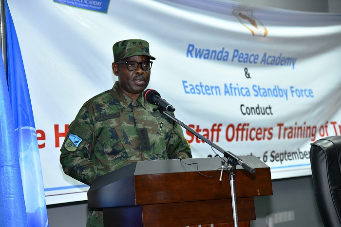 Maj Gen Andrew Kagame wasoje aya mahugurwa ku mugaragaro