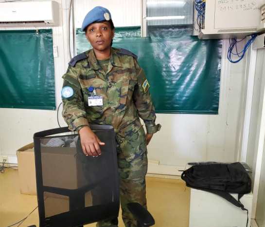 Major Stella Uwineza, umwe mu bagore b