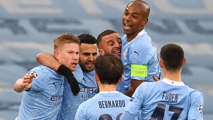 Ibyishimo byari byose ku bakinnyi ba Manchester City