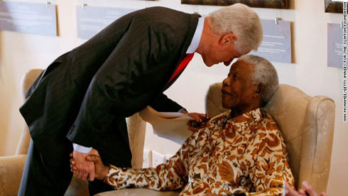 Mandela na Bill Clinton wigeze kuyobora USA.