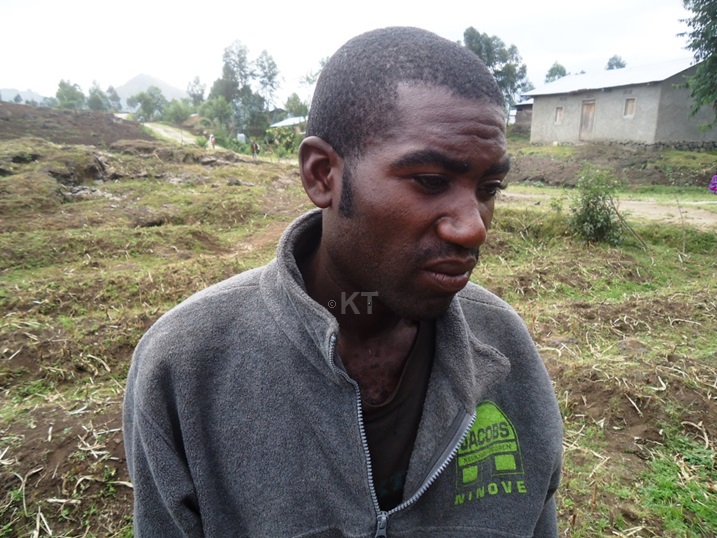 Maniriho Jacques watemewe inka yari afite agahinda n'ikiniga.