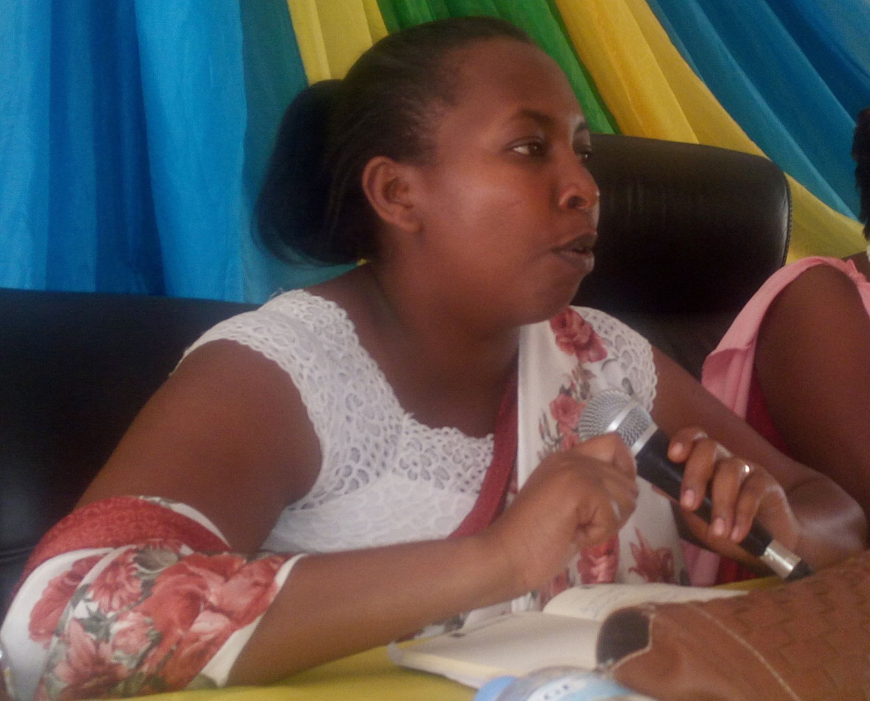 Marie Claire Uwumuremyi uhagarariye inama y'igihugu y'abagore mu Ntara y'Amajyepfo