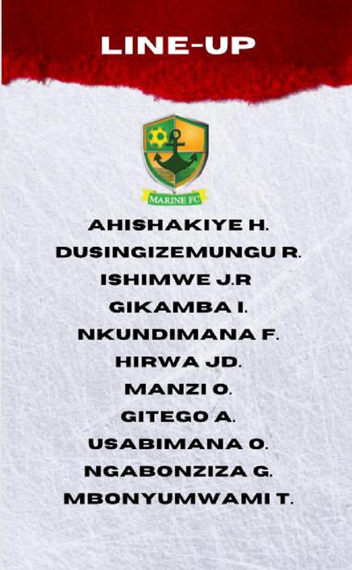Abakinnyi 11 Marine FC yabanje mu kibuga n'abasimbura babo
