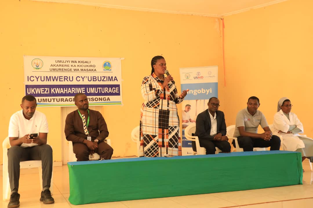 Umuyobozi Nshingwabikorwa w'Akarere ka Kicukiro, Madamu Umutesi Solange, yashishikarije abagize umuryango kwita ku ndyo yuzuye