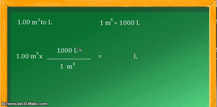 Metero kibe imwe (1 m3) yo ingana na litiro 1000