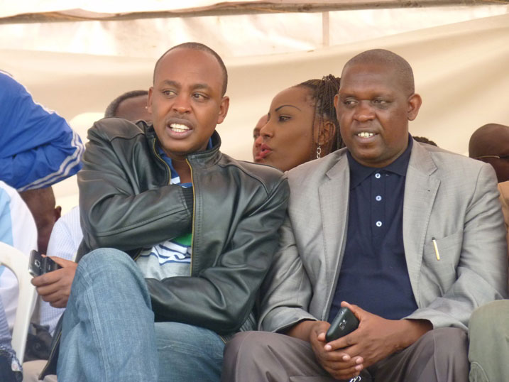 Mayor wa Nyanza Murenzi Abdallah (ibumoso) na we yari kuri uyu mukino.