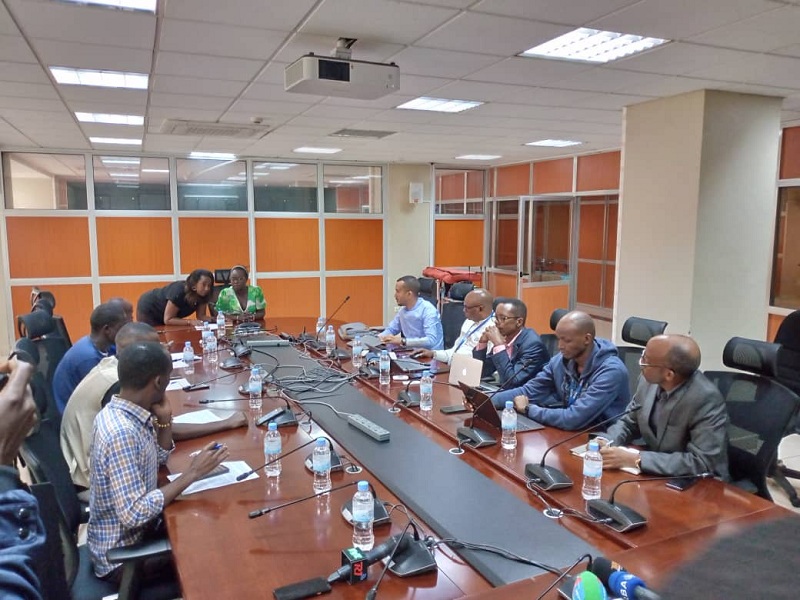 Abayobozi muri RPPA baganira n'abanyamakuru