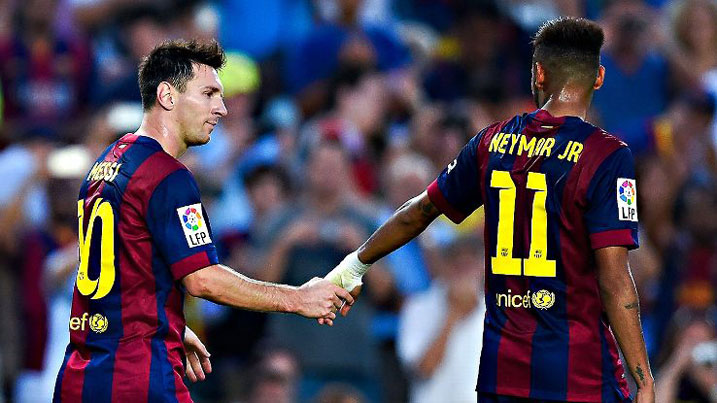 Messi na Neymar bakomeje gutsindira ibitego ikipe ya Barcelone kandi ni abakinnyi baziranye cyane mu kibuga.