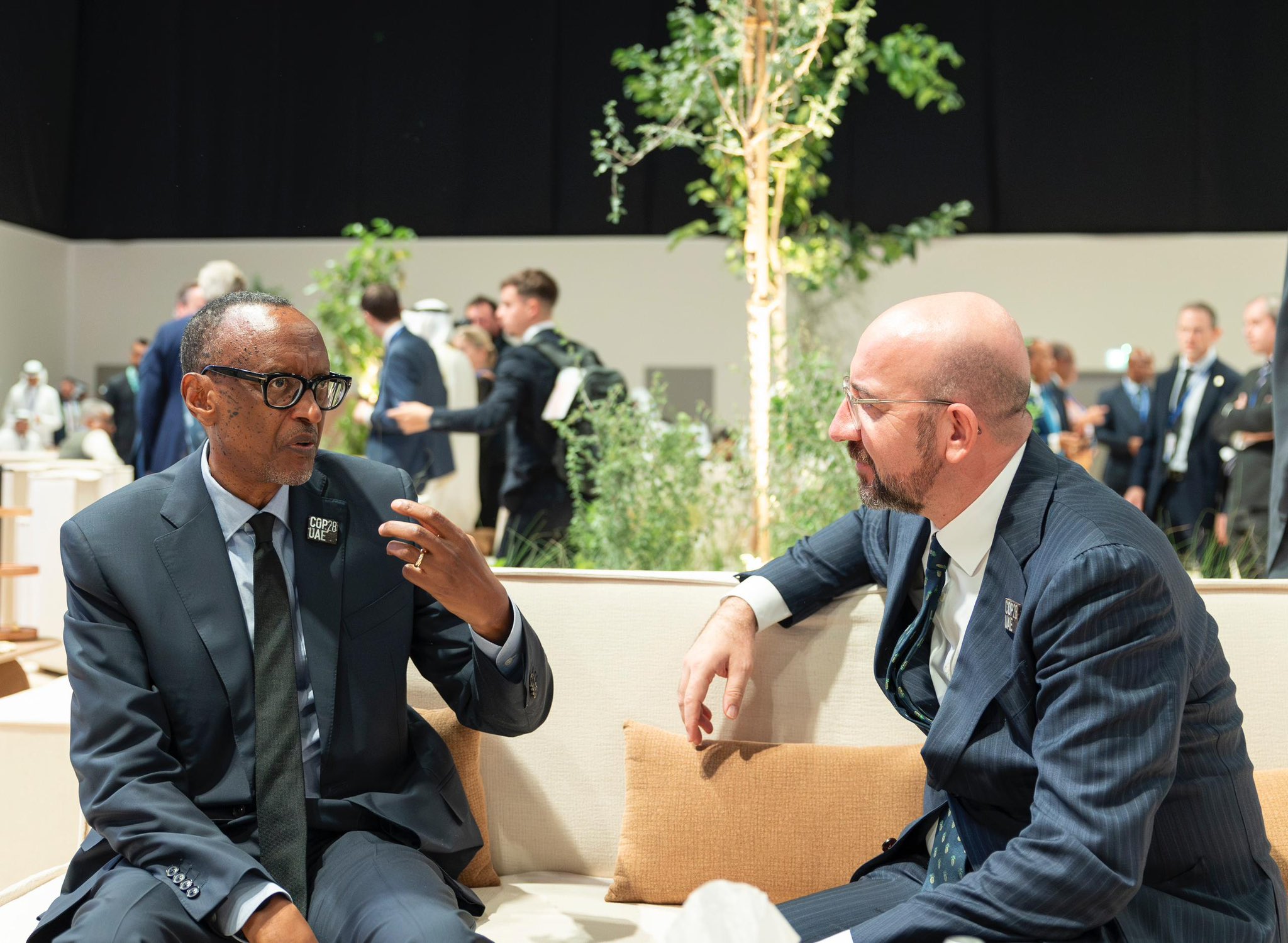 Perezida Kagame na Charles Michel uyobora Inama y'ubumwe bw'u Burayi