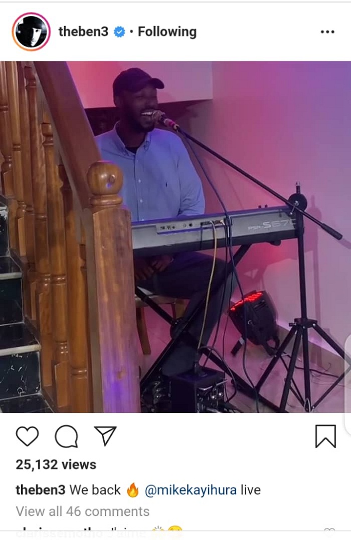 Mike Kayihura na we yaririmbye muri iki gitaramo