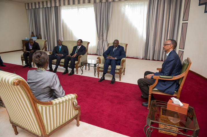 Perezida Kagame yakira Minisitiri w'Intebe w'igihugu cya Mali, Modibo Keita.