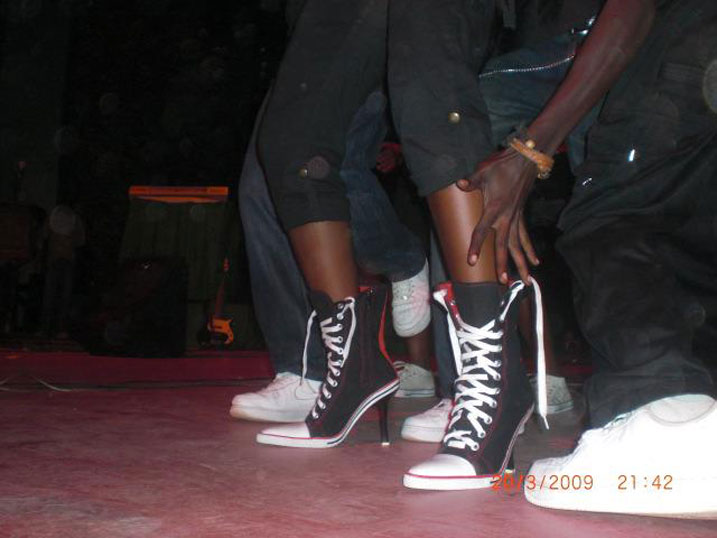 Miss Jojo yataramiye abitabiriye ibyo birori yambaye gutya