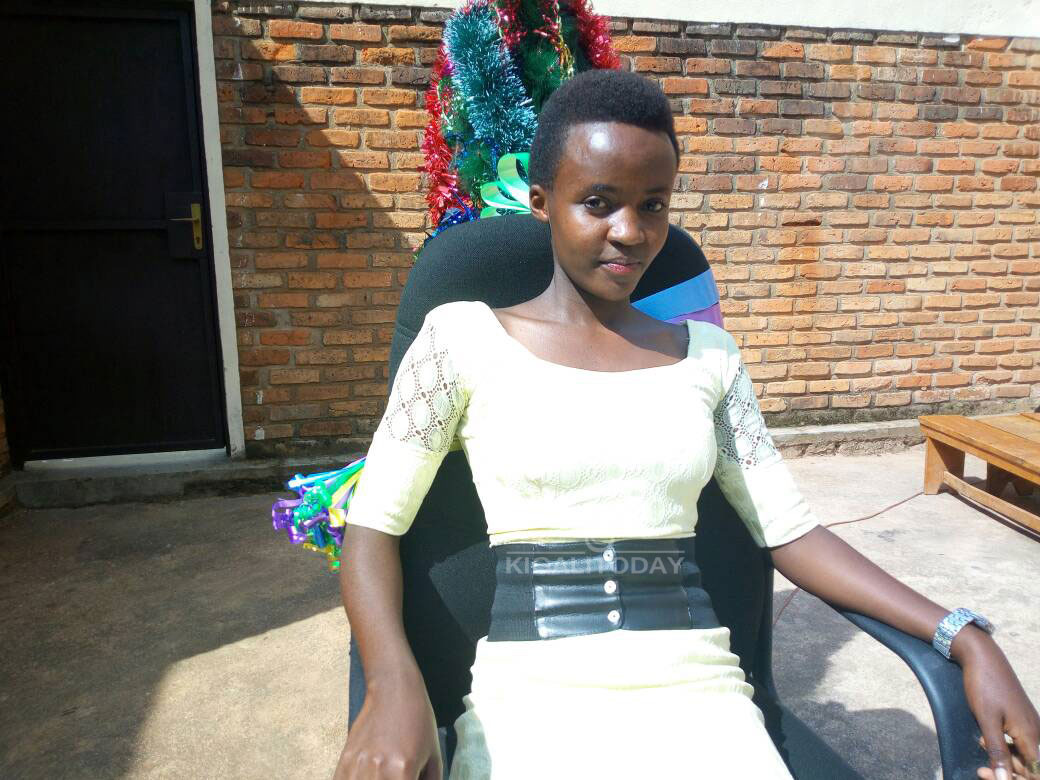 Miss Umuhoza ubwo yari amaze kwegukana ikamba 