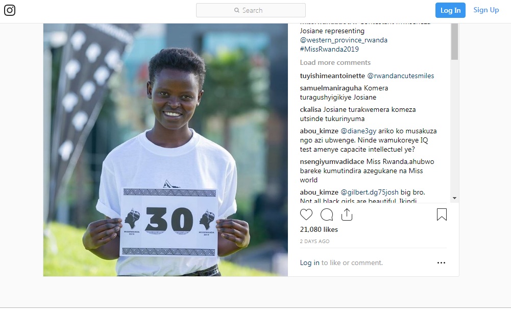 Mwiseneza Josiane akomeje kuzamuka cyane mu gutorwa ku mbuga nkoranyambaga