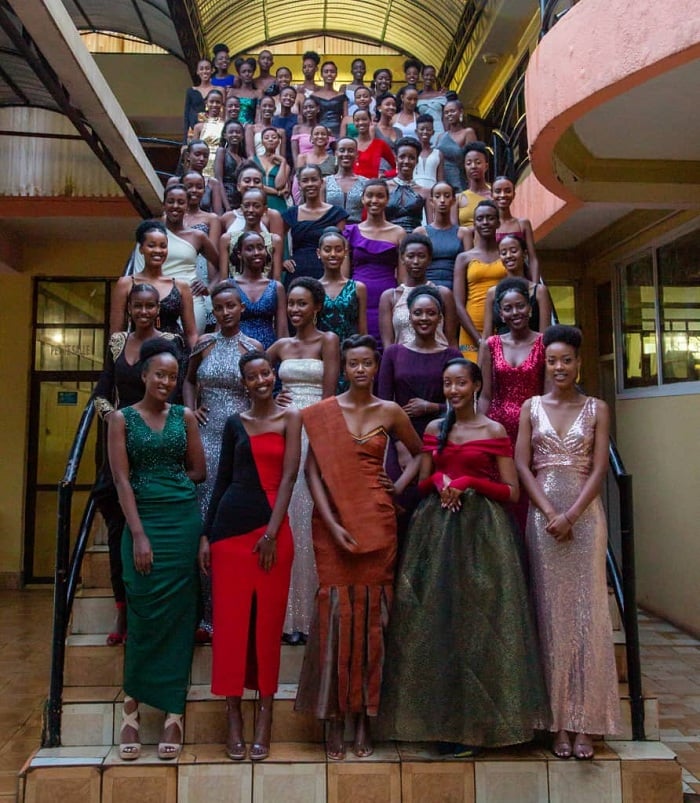 Muri 54 hatoranyijwemo 20 bakomeza, abandi 34 barasigara (Ifoto: Miss Rwanda)