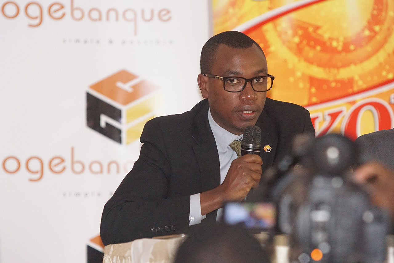 Mujyambere Louis De Montfort ushinzwe Ubucuruzi muri Cogebanque, yatangaje ko bazakomeza gushyigikira iterambere ry'amagare