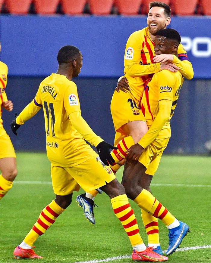 Ilaix Moriba yahoze muri Fc Barcelone, aha yari atsinze igitego kimwe rukumbi yatsindiye ikipe nkuru yarimo na Lionnel Messi