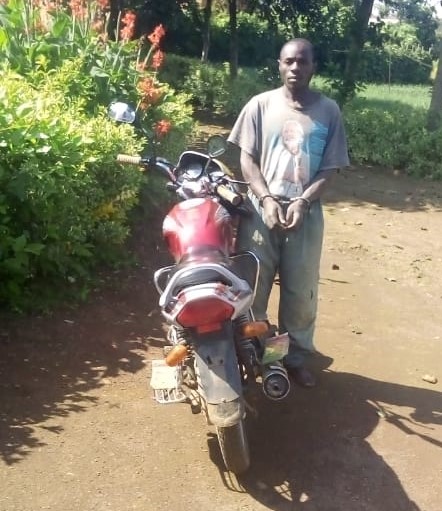 Munyaneza Fabien Alijuni yafatanywe moto yari yabuze