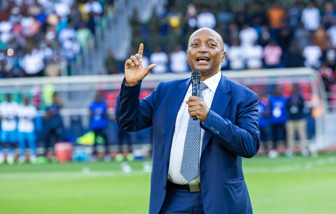 Dr Patrice Motsepe yashimiye cyane Perezida Kagame ku bw'iyi Sitade iri mu nziza muri Afurika no ku Isi