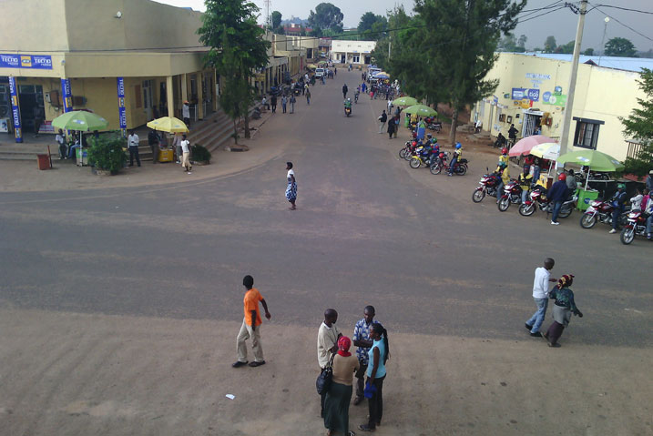 Mu mujyi wa Nyanza rwagati.