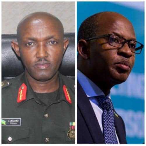 Maj Gen Aloys Muganga na Brig Gen Francis Mutiganda bari mu birukanywe muri RDF