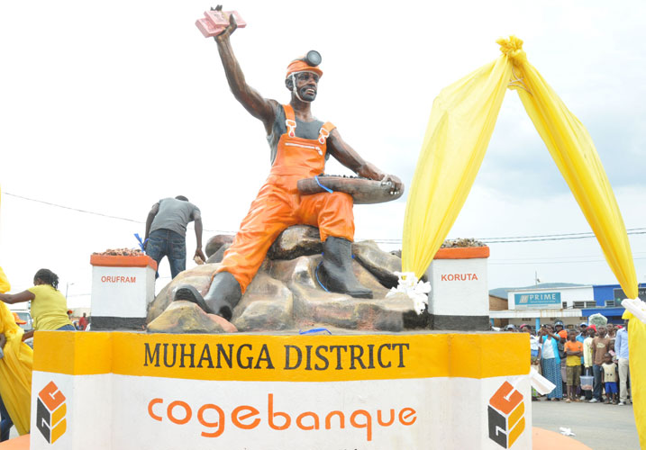 Igishushanyo cy'i Muhanga kigaragaza umucukuzi w'amabuye y'agaciro