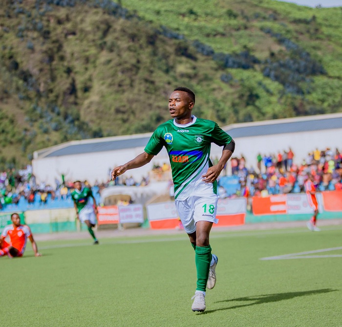 Muhozi Fred yishimira igitego yatsinze