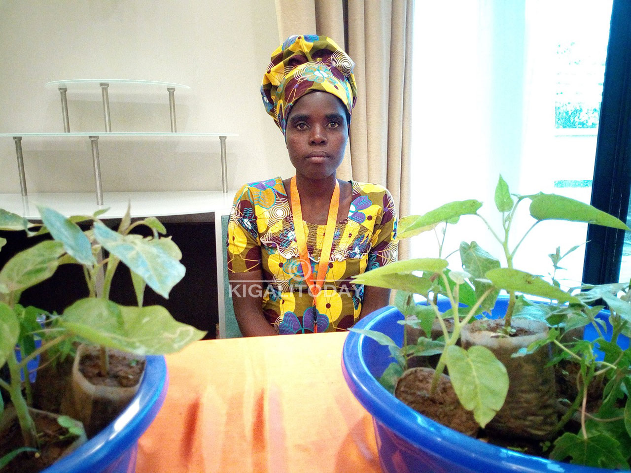 Mukamurigo Emerance wakuye igishoro muri Koperative abamo y'ubuhinzi yihangira umushinga wo korora Inkoko