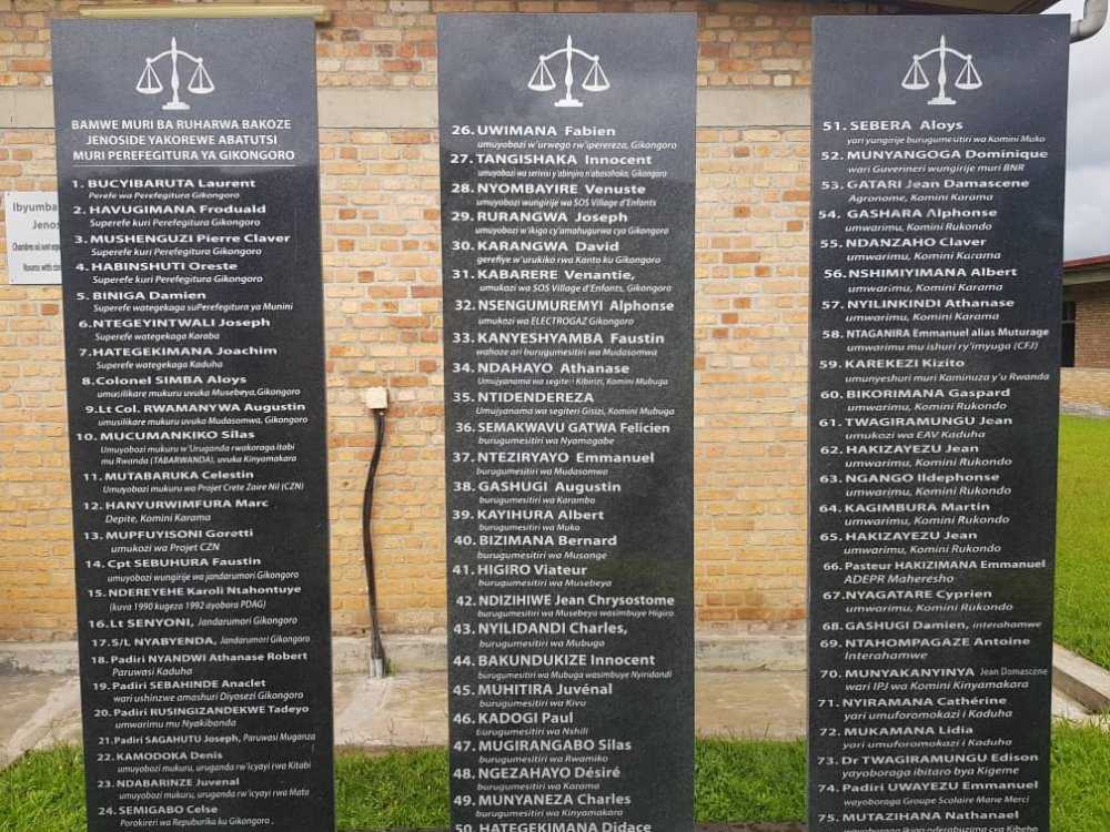 Amazina ya bamwe muri ba ruharwa bagize uruhare mu bwicanyi bwabereye i Murambi