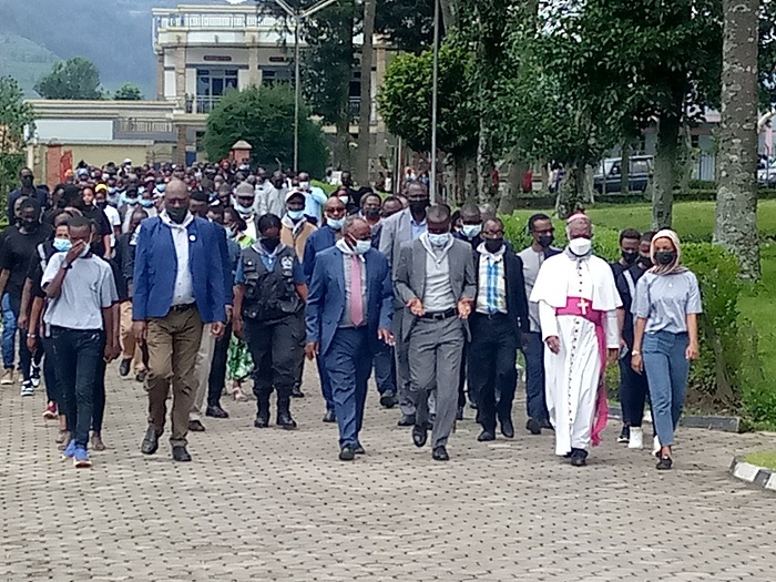 Mu Karere ka Musanze umuhango wo Kwibuka nshuro ya 28 Jenoside yakorewe Abatutsi wabimburiwe n'urugendo 